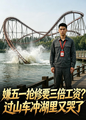 嫌五一抢修要三倍工资？过山车冲湖里又哭了（33集）好短剧分享