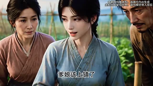 穿越农女：荒田深耕富满乡（51集）古装热门短剧